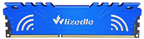 Wlizedle DDR3 RAM 8GB 1333MHz CL9 U-DIMM Desktop Memory PC3-10600 240-Pin 1.5V 2Rx8 Dual Rank Channel Non-ECC Unbuffered PC Computer Sdram Sticks Module Upgrade, Blue