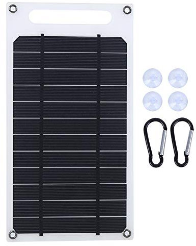 Uadme Panneau Solaire Ultra-Mince - Chargeur de Batterie de Téléphone Portable pour Carte de Recharge pour l'Extérieur