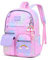 FANDARE Ultraleggero Zainetti per bambini Cartelle per la scuola Zaino Scuola Ragazze Zainetto Casual per 1-3 Grado Studenti Scuola Viaggi Attività all'aperto Daypacks Impermeabile Nylon Rosa, M