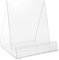 Buchstütze, Buchständer, Warenträger (Stütz-Höhe: 20.0 cm) als Klemmständer (Füll-Tiefe ca. 4.0 bis 7.0 cm) - Warenständer aus original PLEXIGLAS für schwere Bücher, flache Artikel oder Verpackungen