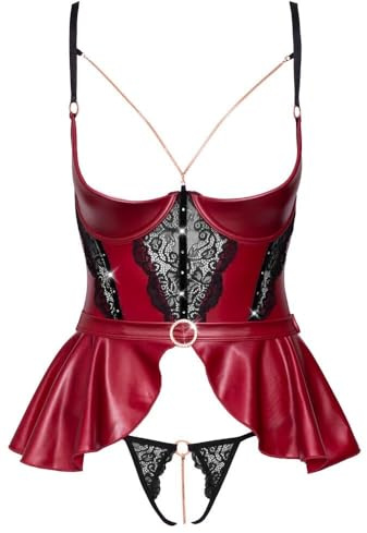 Abierta Fina Erotische Dessous-Set-22141723231 Rot 75B/S