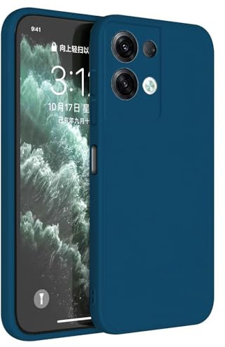 Topme Cover per OPPO Reno8 Pro 5G (6.7 Inches) Custodia Case, Protezione Della Pelle Della Custodia in Silicone Tpu - Blu zaffiro