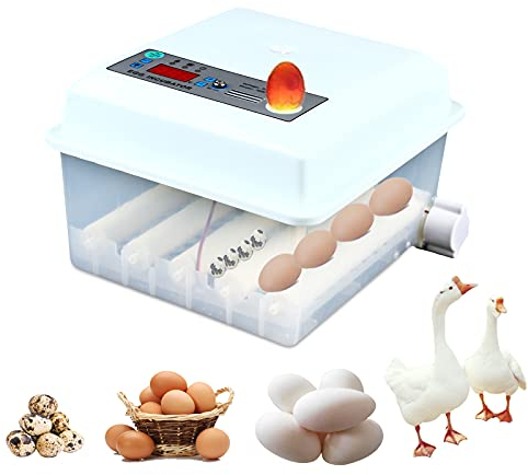 Inkubator Vollautomatik Eierinkubator Hühnerbrutkasten Brutmaschine Brutautomat Ei-Hatcher-Maschine für 16 Hühnereier Brutapparat