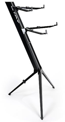 Stay Music - Intruder Series - Two Tier Keyboard Stand including Carry Case - Black