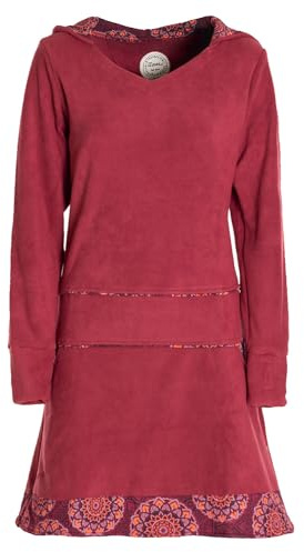 Vishes - Alternative Bekleidung - Extra warmes Winterkleid Damen Pullover-Kleid Sweatkleid Eco-Fleece