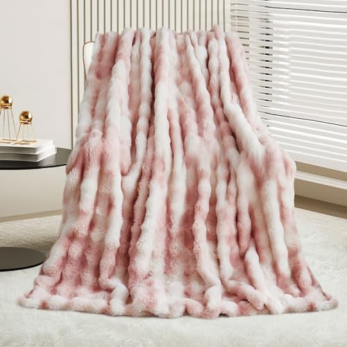 GKXLH Kuscheldecke Flauschig - Weiche Plüsch Kuscheldecke, Fuzzy Kuschelig Flauschige Decke, Dicke 1200GSM Kaninchen Kunstfell Leichte Blanket, Warme Decke für Couch Bett Sofa (160x200)
