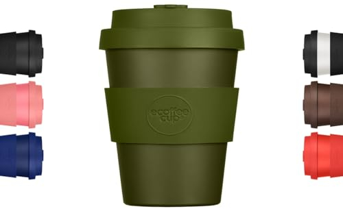 Taza de café reutilizable de 180 ml, respetuosa con el medio ambiente, 100% a base de plantas, sin melamina y biodegradable, apta para lavavajillas y microondas, Oberon