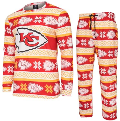 FOCO NFL Winter Xmas Pyjama Schlafanzug Kansas City Chiefs - XXL