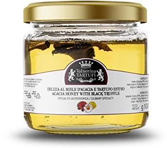 Valnerina Tartufi Délices au Miel d'Acacia et Truffe Noire d'été Pot de 100 gr