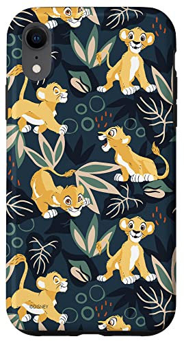 Hülle für iPhone XR Disney Der König der Löwen mit Jung-Simba-Dschungel