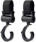 Qinsky Kinderwagen Haken,2 pcs Kinderwagen Klammern Herzform Klettverschluss Haken Kinderwagen Kinderwagen Clips zum AufhäNgen Von Taschen Wickeltaschen Geldbörsen Handtaschen und Mehr