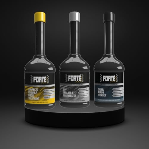 Clements Trading Ltd Forte Diesel Injector Cleaner, Forte Diesel Turbo Cleaner & Forte DPF Cleaner + Funnel Bundle Set of 3 - Complete Diesel Engine Cleaning Solution