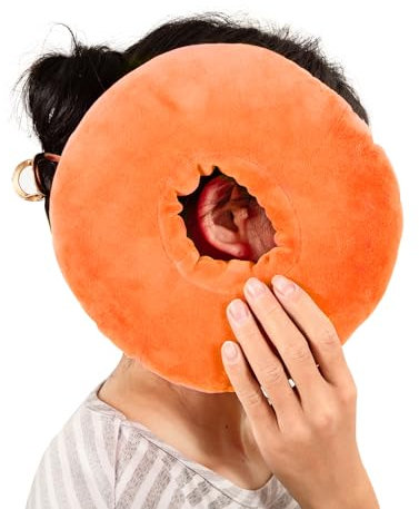 HJSSAA Piercing Kissen mit Loch,Für Ohr gegen Ohrenschmerzen,Donut Kissen,Ohrkissen,Sleepingring für Seitenschläfer zur Schmerzlinderung im Ohr,Piercing Pillow