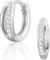 CERSLIMO 1 Paar Ohrringe Klein, Creolen 8mm Silber 925 Stecker mit AAA Zirkonia Silberohrringe Schmuck Geschenke
