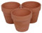 URBNLIVING Macetas redondas de terracota con agujero de drenaje, juego de 3/6 macetas de jardín de diseño clásico, ideales para uso en interiores y exteriores, macetas duraderas para decoración del