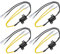 Gebildet 4STK 25W 10Ω LED-Lastwiderstände Blinkerwiderstand Blinkeradapter Blitzbehebung Fehler für Blinker Kennzeichenbeleuchtung