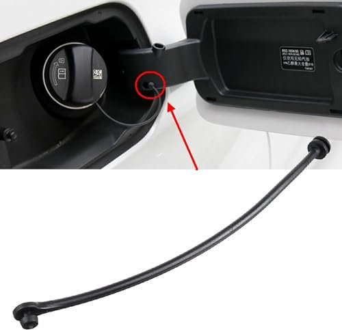 GEARMONSTER Kraftstofftank Tankverschluss Tankdeckel Kabel Halteband Schwarz für BMW E81 E87 E88 E89 E71 E46 E90 E91 16117193372 Tankdeckelleitung Gummiband
