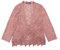 Allegra K Donna Coprispalle in Pizzo Elegante Cardigan con Maniche A 3/4 Trasparente Bolero Rosa Scuro M