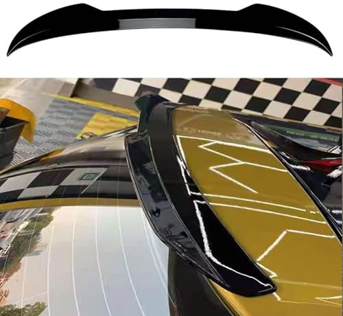 YPGHBHD Auto Heckspoiler, Kompatibel mit Toyota Yaris L 2017-2020 2021, Heckspoiler Flügel Rear Window Roof Spoiler Refit Schrägheck Spoiler Flügel,A Gloss Black