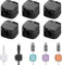 6PCS Ladekabel Magnetische Kabel Organizer Lagerung Halter, 2024 Neue Magnetische Kabel Clips, Kabelhalter Selbstklebend, Kabel Organizer Selbstklebend für Schreibtisch (Schwarz)