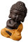Garneck 1Pc Elegantes Tee Tisch Ornament Aus Ton Kreative Dekoration Für Wohn Und Esszimmer Retro Tischdeko Buddha Statue Für Teeliebhaber