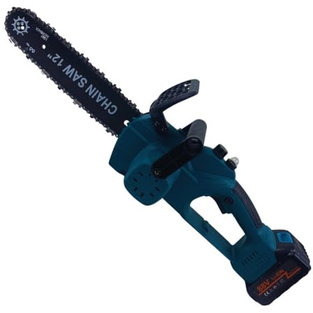 Motosega Elettrica a Batteria, Sega Elettrica 12 Pollici 800W, Doppia Batteria 21V, Serbatoio Olio Automatico, Valigetta Portatile, Potatura Taglio del Legno Rami Giardino