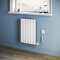ZANOFIRA 400W Smart Electric Radiator with WiFi Control, Programmable Timer & LCD Display, Energy-Efficient, White Vertical Designer Radiator Single Column Flat Panel, 600x452mm