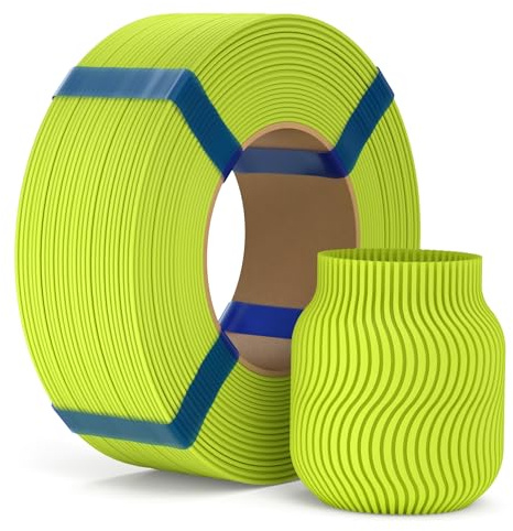 ELEGOO PLA Basic Refill Filament 1.75mm Apfelgrün 1KG | 3D Druck Filament ohne Spule, Hohe Durchmessergenauigkeit, Passend für die Meisten Wiederverwendbaren Spulen