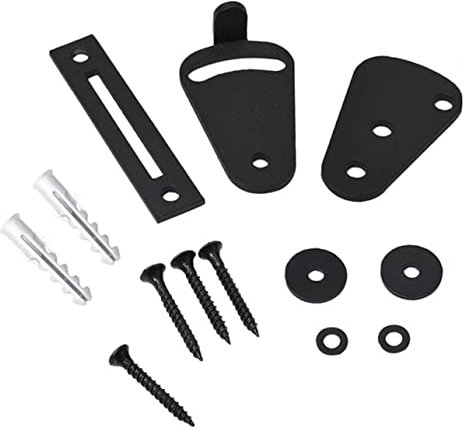 HOMSFOU Lot de 13 loquets coulissants en bois pour portes de poche, serrure de porte de grange durable avec revêtement en poudre, installation facile à faire soi-même pour la sécurité à la maison