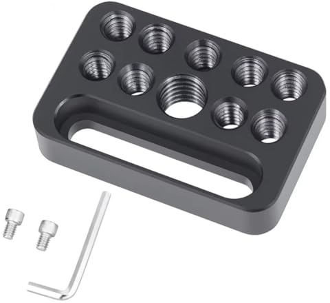 Suoumwa Cheese Plate CP03 Mini Multi-Functional, Quick Installation Porous Connection Board for Camera Cage Guide Rail Block