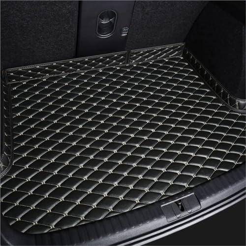 Bandeja Maletero Para Tiguan 2017-2022 Revestimiento Maletero Bandeja Piso Carga Alfombra Protector Contra Barro Cubeta Maletero(SIGLE BALCK BEIGE)