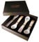 Löffel aus Perlmutt, 11 cm groß, Set 4 Stück in Geschenk-Schachtel. Für Eier oder Kaviar