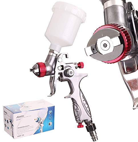 Auarita HVLP Mini H-887 Pistolet pulvérisateur à Technologie Buse de 0,8 mm Durable Capacité de 125 ML pour la Peinture Trois Modes de réglage Très Efficace Bon pour Les matériaux Lourds