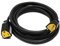 HDIUK North American USA Mains Extension Lead 3 Wire with Ground NEMA (20 Metre, Black)
