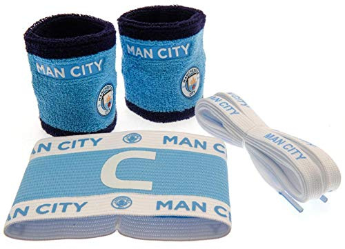 MANCHESTER CITY Hy-Pro F.C. Accessory Set - Laces, Sweatbands & Armband