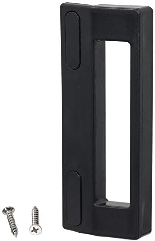 SPARES2GO Tirador universal para puerta compatible con Fagor, Brandt y De Dietrich frigorífico congelador (190 mm, negro)