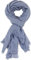 fashionchimp BASIC-Schal für Damen mit weichem Fransensaum, Tuch in leichter Qualität mit Baumwolle, einfarbig (Jeansblau)