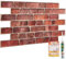 Novecrafto Brick Effect 3D Wall Panels - 20 Sheets Covering 99.20 sqft (9.22 sqm) DIY Decorative PVC Plastic Cladding Panel Size 37.79 x 18.89 in (96x48 cm) – Faux Red Brick Pattern For All Type Walls