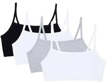 Fruit of The Loom Reggiseno Sportivo in Cotone con Spalline Sottili, Confezione da 3 Pezzi, Colori alla Moda Reggiseno Sportivo Donna (Pacco da 3)