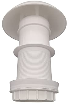 Generisch Chimenea de techo para techo, ventilador, para caravana, caravana, diámetro de 60 mm – 70 °, máximo color blanco