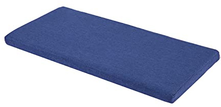 SAMTY Memory Foam Chair Pads Non-Slip Rubber Back Indoor Swing /Settee Cushion 36'X18'X2'(91X45.5X5CM), Blue