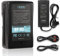 GDORUN 95Wh 6600mAh BP-95 V-Mount V-Lock Kamera Akku für Sony Camcorder Videokamera BMCC ARRI Canon EOS Aja Cion Blackmagic URSA Cine Alta USB Ausgang D-Tap LED Panel BP-L60A BP-800S
