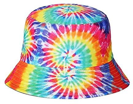 YUHOOE Unisex Sonnenhut Fischerhüte,Regenbogen Batik-Baumwolle Bucket Hat Für Männer Frauen Teens Mützen Reversible Fischerhut Sonnenschutz Sonnenhut Beckenhüte Für Outdoor-Hüte, Bunt,56,58Cm