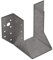 Gedotec Balkenschuh mit außenliegenden Laschen aus Stahl | 10 Stk Balkenträger - 60 x 100 x 75 mm | Pfostenträger Schwerlast-Winkelverbinder | Metall Winkel Metallwinkel 90 Grad Winkel Metall