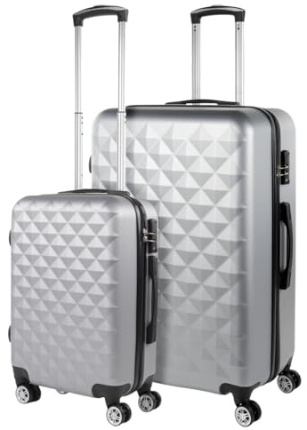 Set De Valise Rigide Avec Roulettes Pivotantes - Set Valise Léger, Grande C