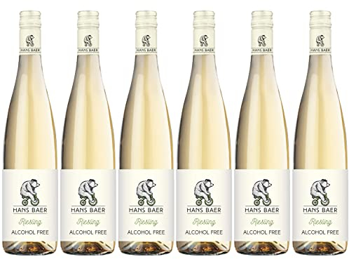 Hans Baer - Riesling -,Alkoholfreier Weißwein aus Deutschland (6 x 0,75 L)