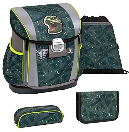Belmil 404-20 Schulranzen Set 4 - teilig (404-20/AG/S T-rex Roar)
