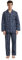 Amaxer Pigiama da Uomo in Cotone,Quadrato Blu-Viola,M