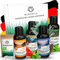 NORDHOLZ® Saunaaufguss Set - Premium Qualität [5x100ml - Best of 5] besonderes & natürliches Sauna Aufgussmittel für intensiven Duft - Sauna Zubehör für Saunafan's