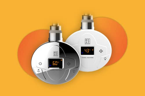 Heat Matrix Smart WIFI Towel Rail & Designer Radiator Controller - App Control - Smart OWD - LST Mode (Vertical Orientation - 150W) (Chrome)